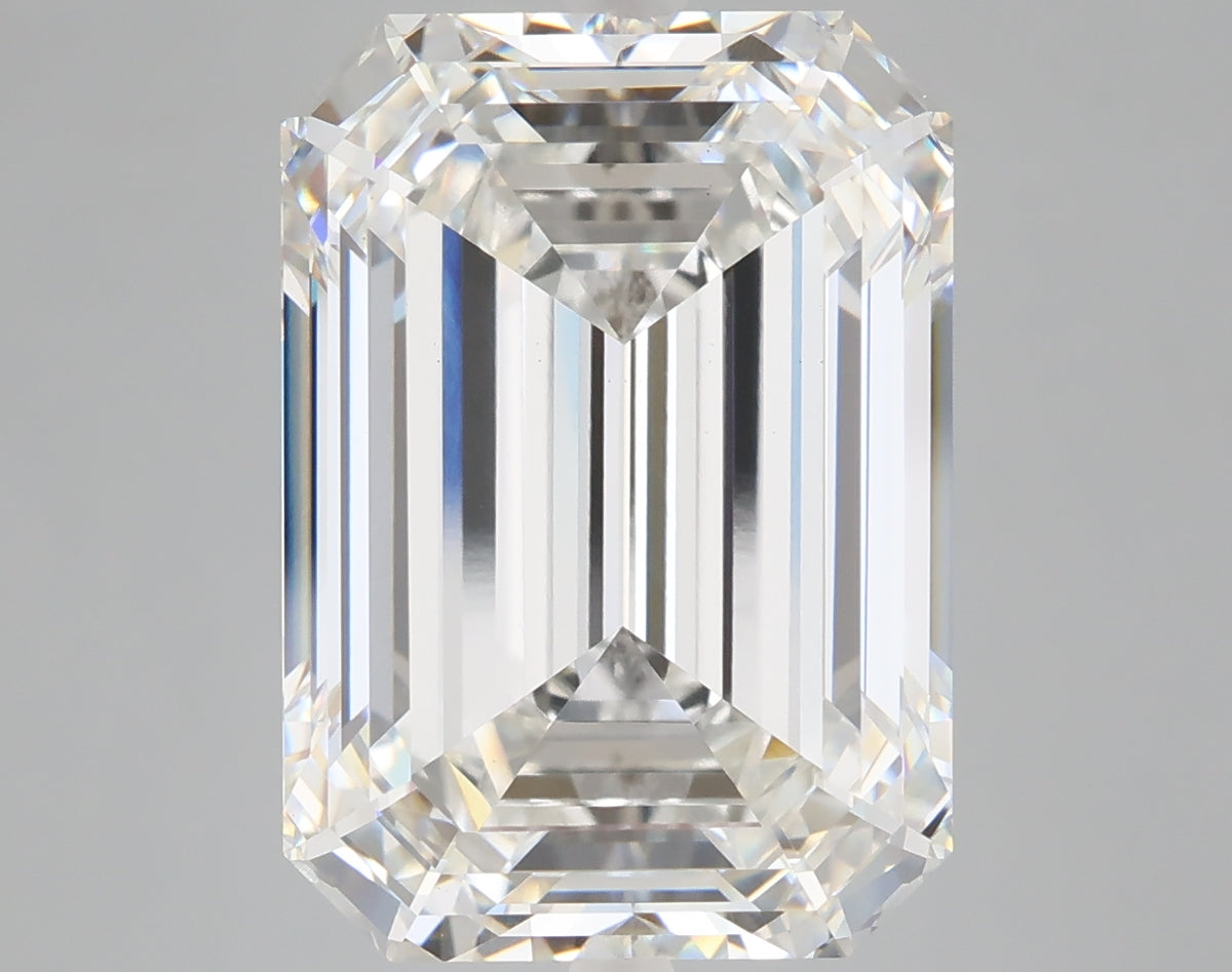 10.29 carat emerald lab grown diamond F color VS1 clarity