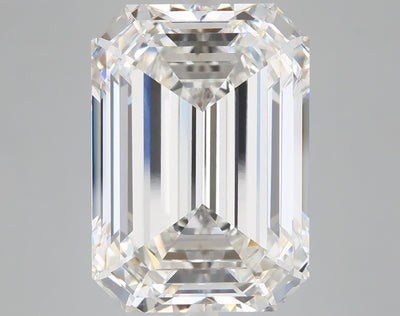 10.29 carat emerald lab grown diamond F color VS1 clarity