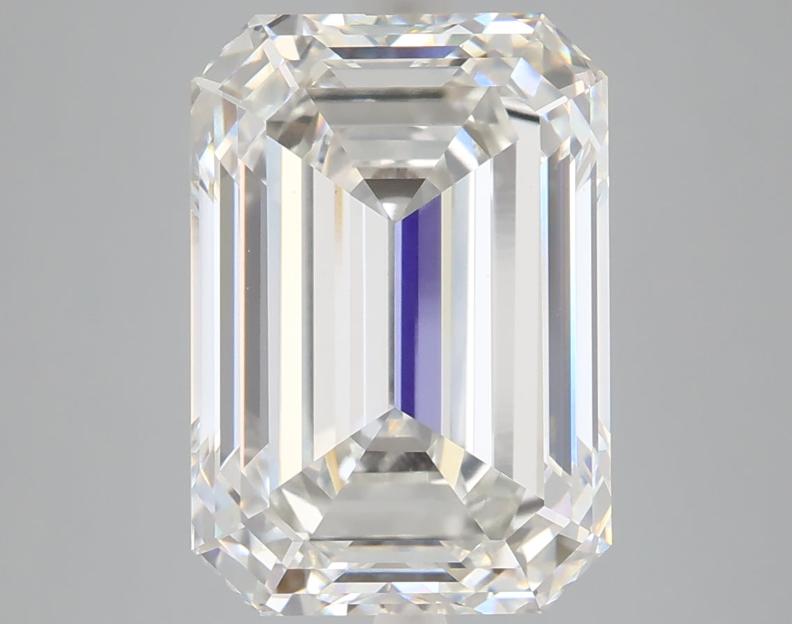 7.03 carat emerald lab grown diamond G color VVS2 clarity