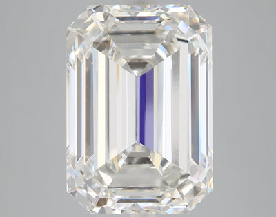 7.03 carat emerald lab grown diamond G color VVS2 clarity
