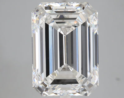 7.05 carat emerald lab grown diamond F color VS1 clarity