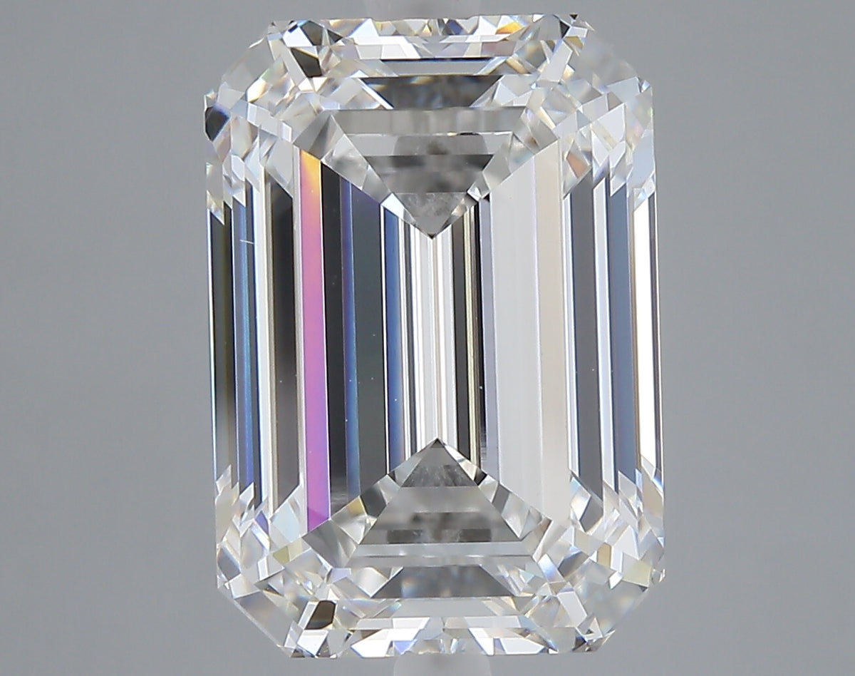 9.10 carat emerald lab grown diamond E color VVS2 clarity