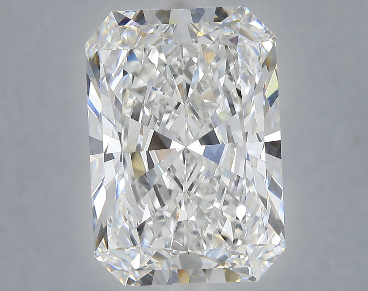 9.09 carat radiant lab grown diamond E color VS1 clarity
