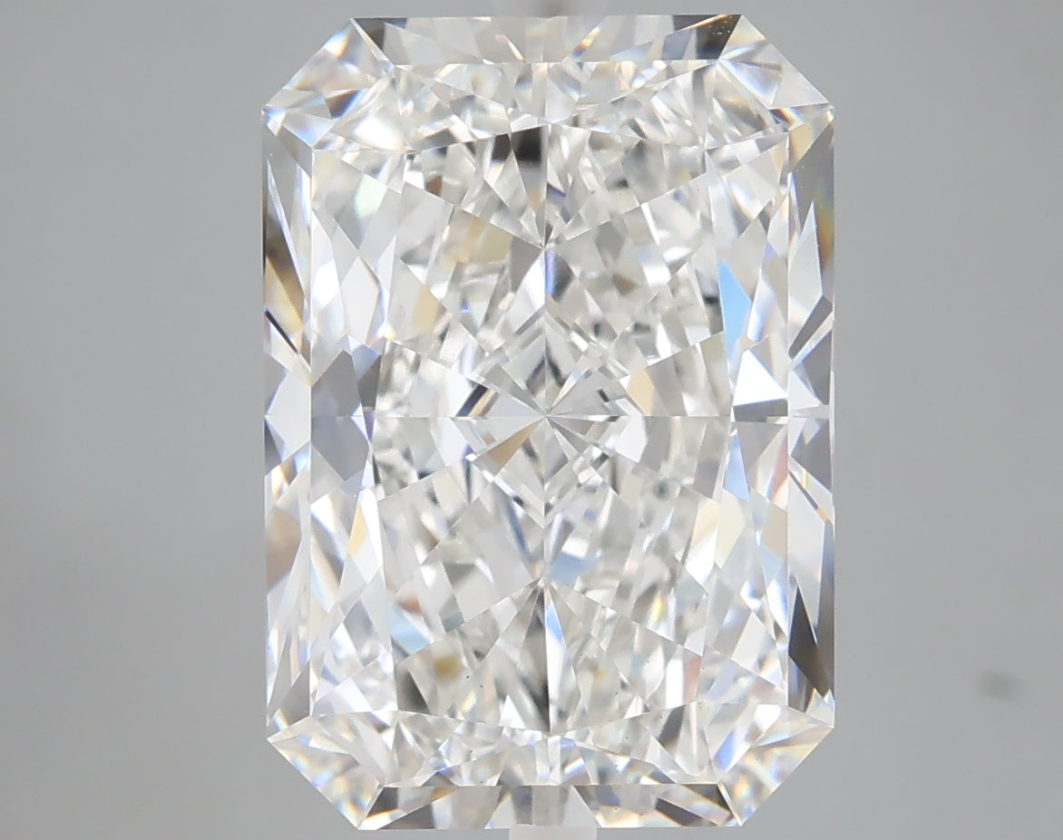 6.91 carat radiant lab grown diamond F color VS1 clarity