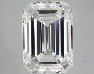9.28 carat emerald lab grown diamond F color VVS2 clarity