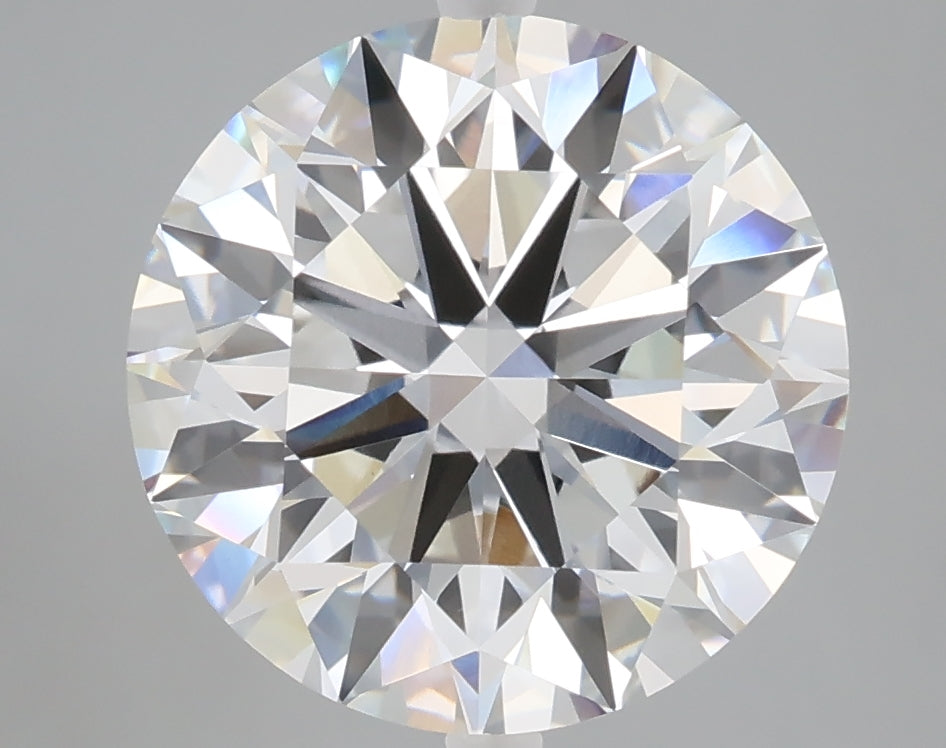 5.01 carat round lab grown diamond F color VVS2 clarity