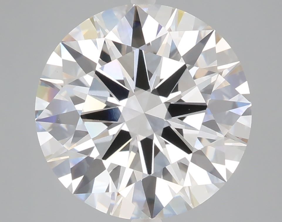 5.06 carat round lab grown diamond F color VVS2 clarity