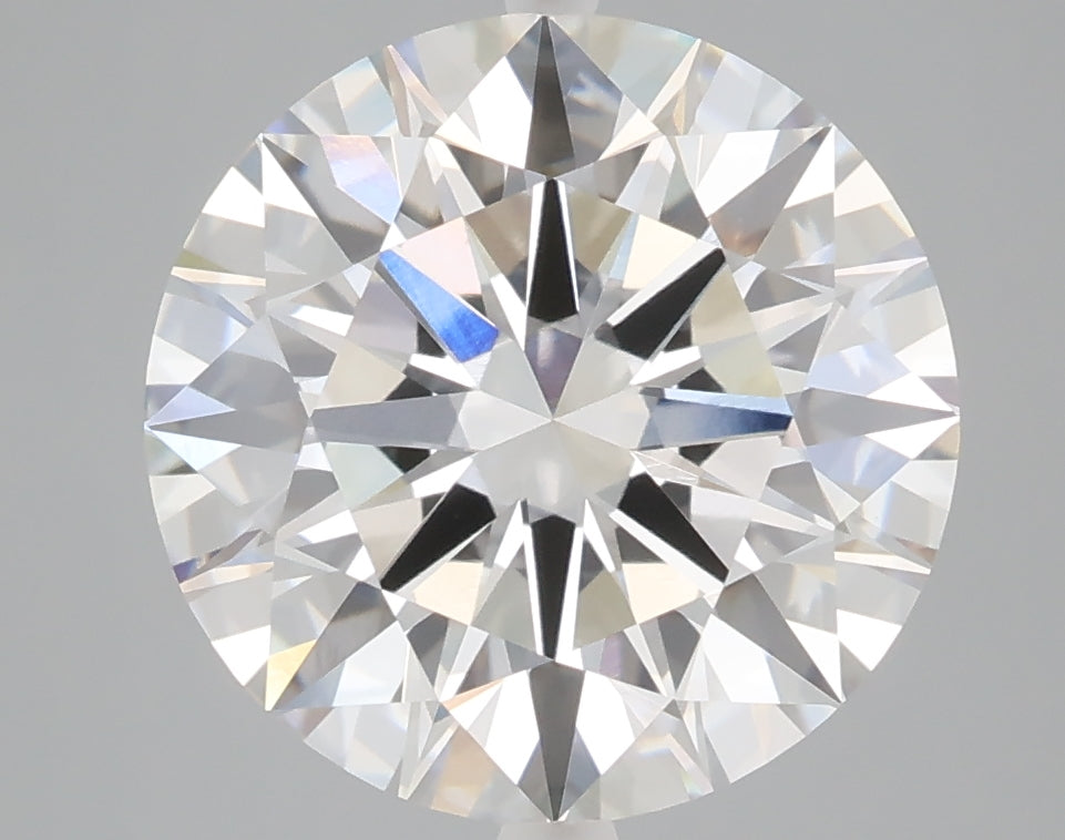 5.05 carat round lab grown diamond F color VVS2 clarity