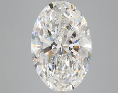 7.09 carat oval lab grown diamond G color VVS2 clarity