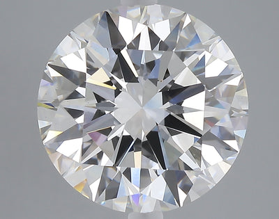 6.96 carat round lab grown diamond F color VS1 clarity