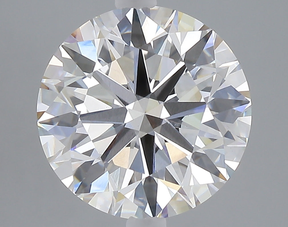 5.03 carat round lab grown diamond E color VVS2 clarity