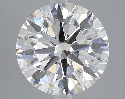 5.03 carat round lab grown diamond E color VVS2 clarity