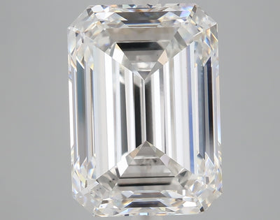 7.25 carat emerald lab grown diamond E color VS1 clarity