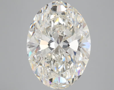 6.09 carat oval lab grown diamond G color VVS2 clarity