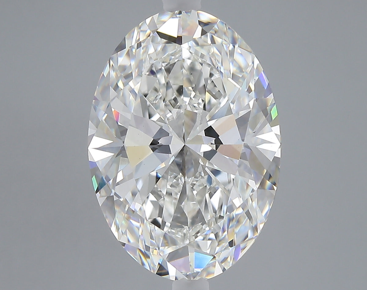 7.03 carat oval lab grown diamond F color VS1 clarity