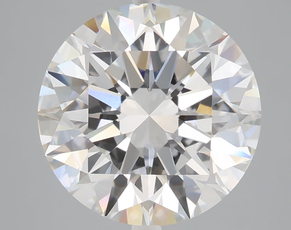 5.03 carat round lab grown diamond F color VVS2 clarity