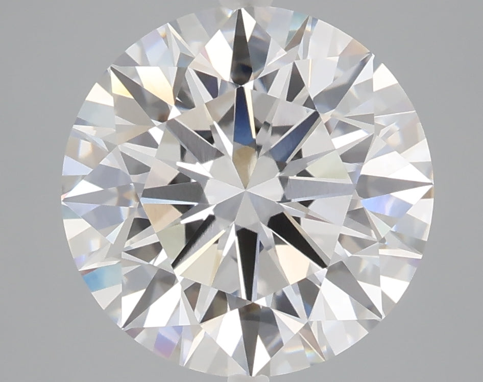 5.05 carat round lab grown diamond E color VVS2 clarity