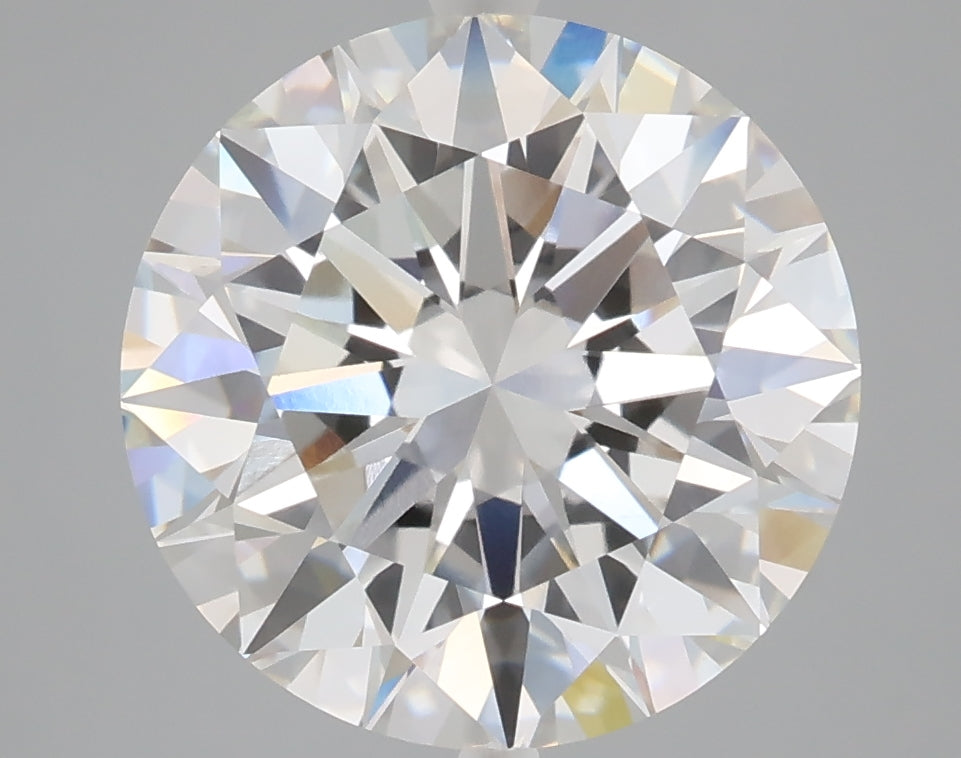 5.26 carat round lab grown diamond F color VVS2 clarity