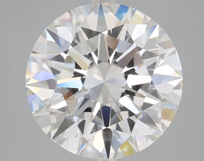 5.26 carat round lab grown diamond F color VVS2 clarity
