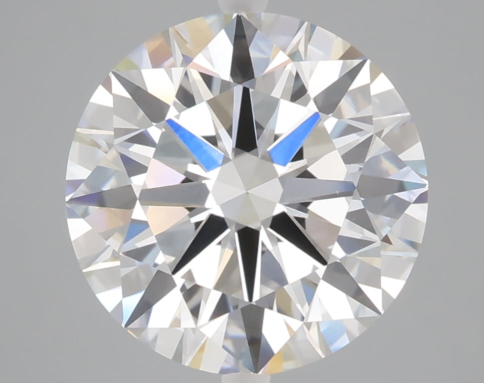 5.00 carat round lab grown diamond E color VVS2 clarity