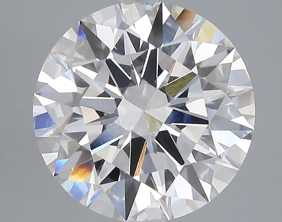 5.05 carat round lab grown diamond E color VVS2 clarity