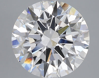5.05 carat round lab grown diamond E color VVS2 clarity