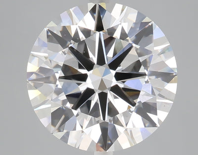 4.53 carat round lab grown diamond F color VS2 clarity