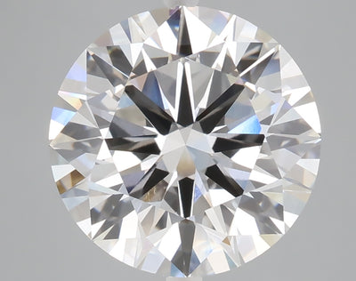 5.01 carat round lab grown diamond E color VVS2 clarity