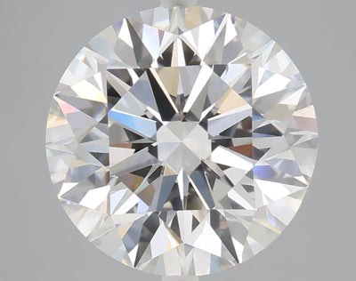 5.06 carat round lab grown diamond E color VVS2 clarity