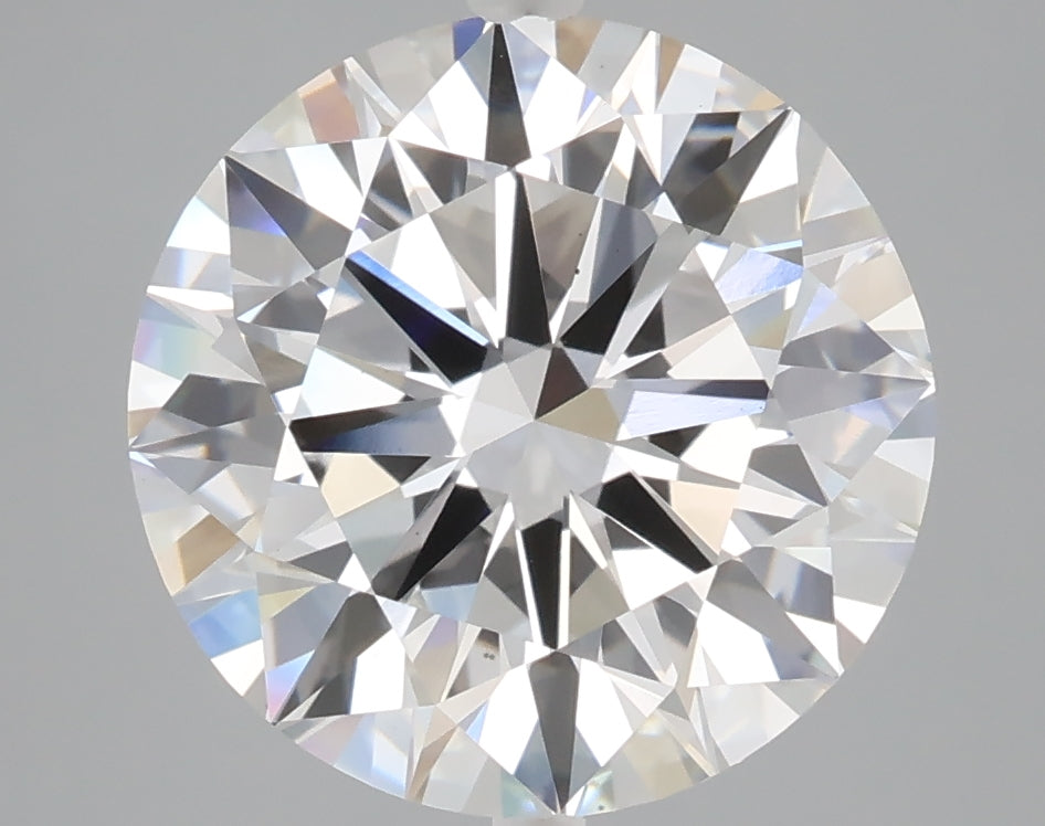 5.01 carat round lab grown diamond E color VS1 clarity