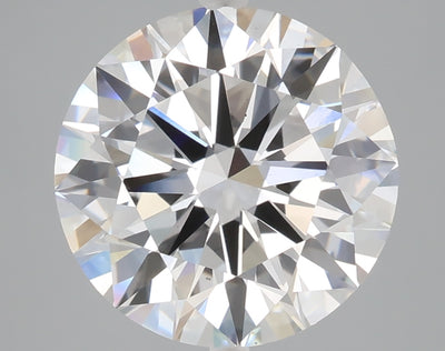 5.01 carat round lab grown diamond E color VS1 clarity