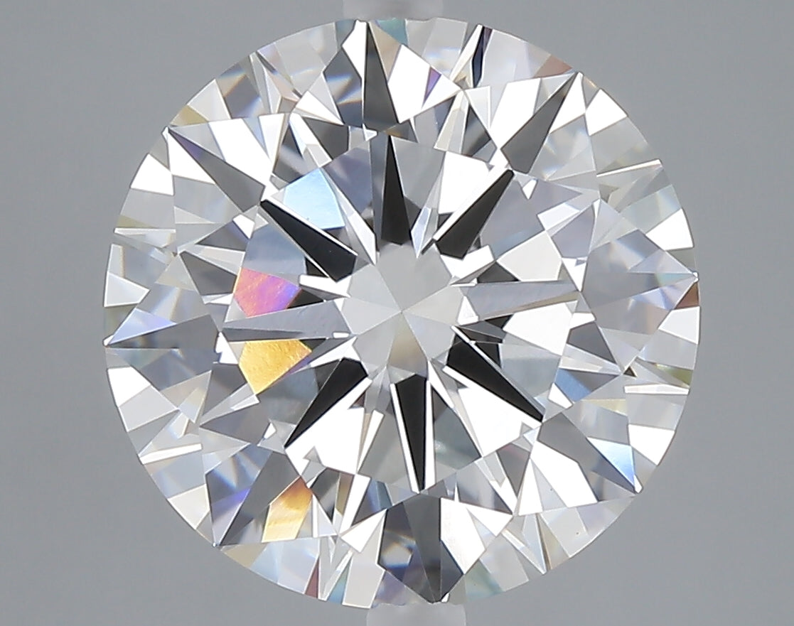 6.75 carat round lab grown diamond F color VVS2 clarity