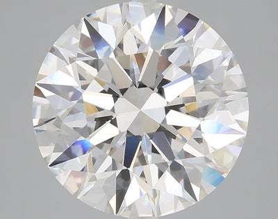 5.02 carat round lab grown diamond E color VVS2 clarity