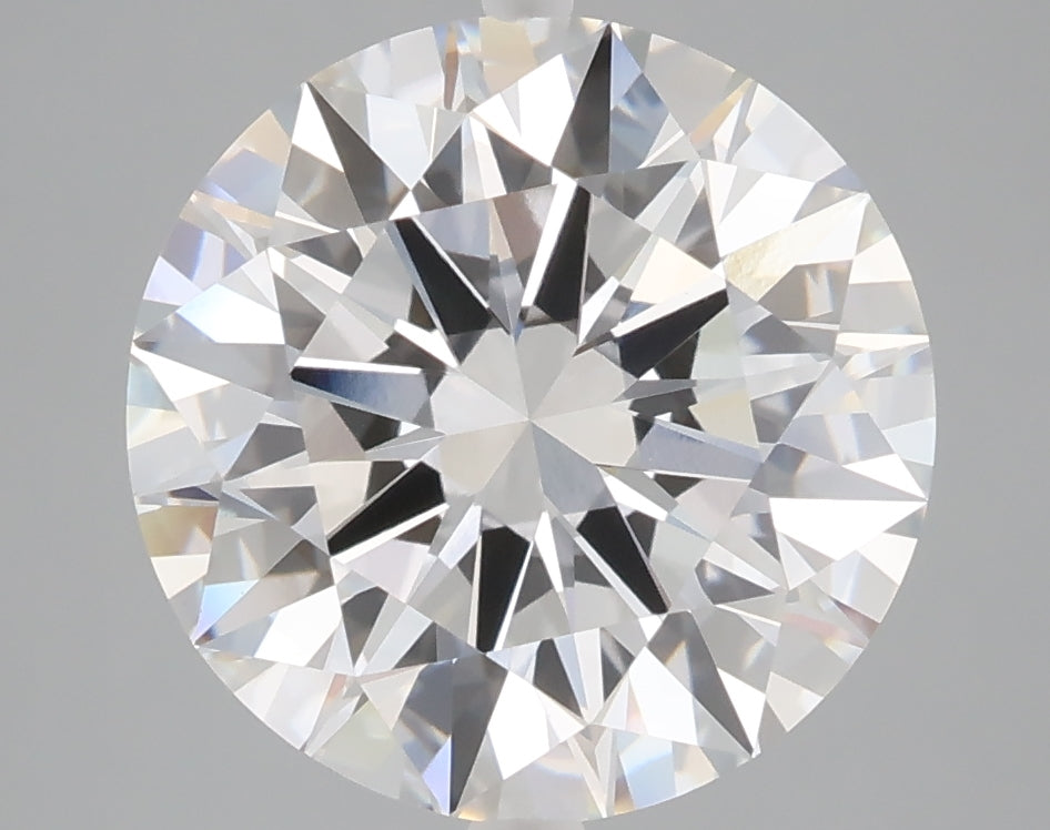 5.03 carat round lab grown diamond E color VVS2 clarity