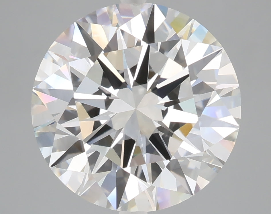 5.09 carat round lab grown diamond F color VVS2 clarity