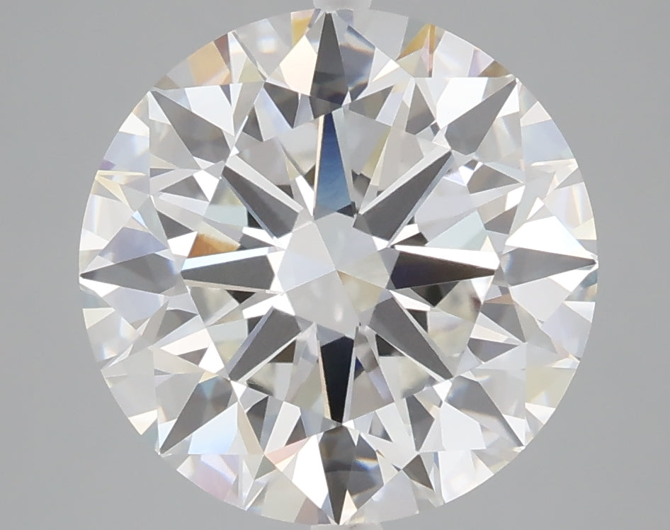 5.20 carat round lab grown diamond F color VVS2 clarity
