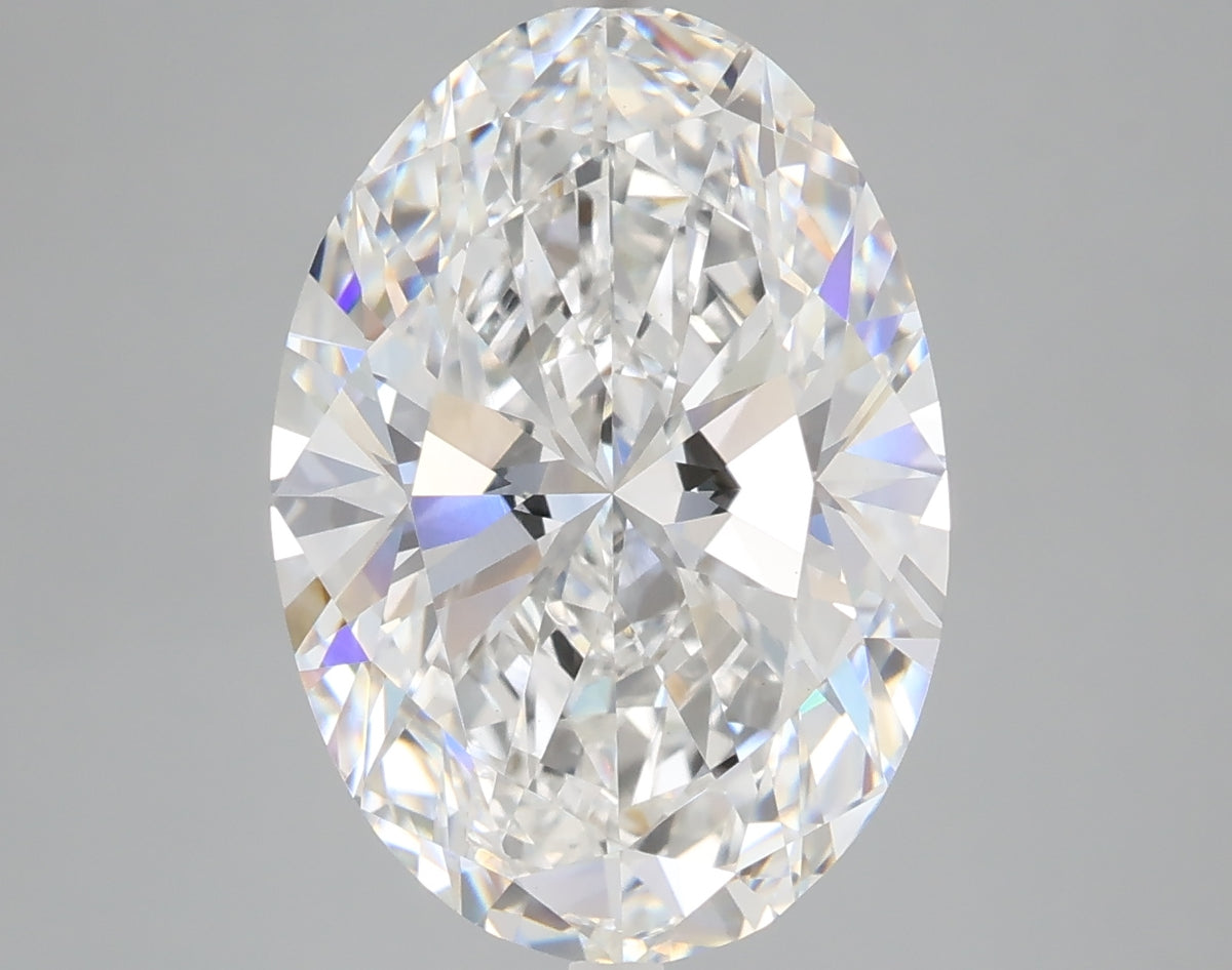 6.02 carat oval lab grown diamond E color VVS2 clarity