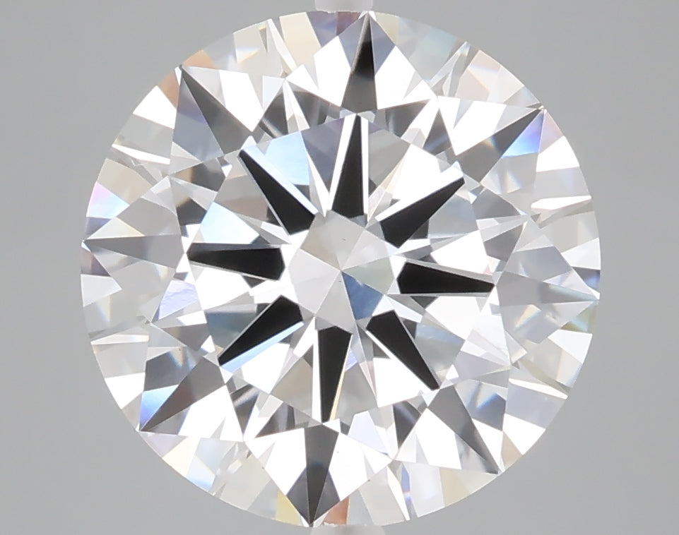 5.06 carat round lab grown diamond E color VS1 clarity