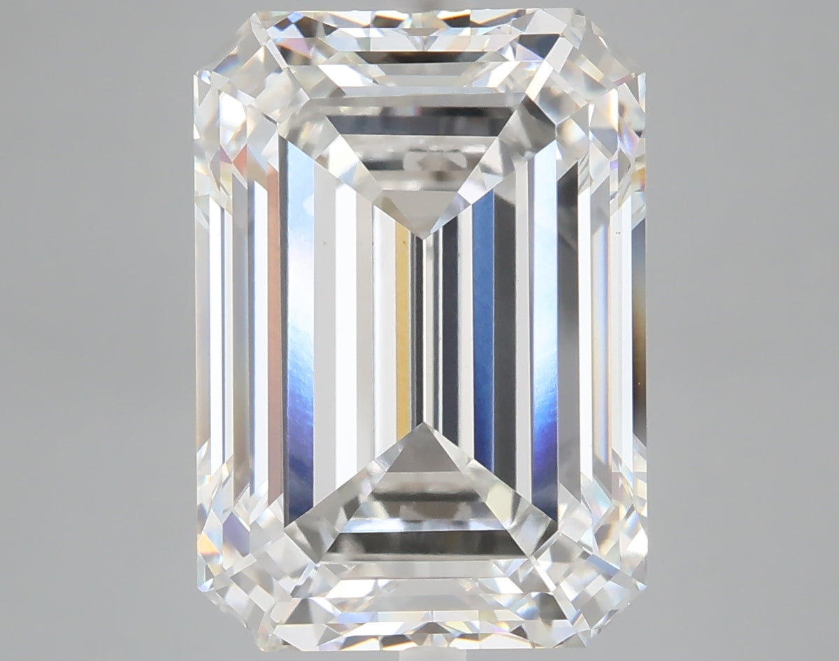 9.10 carat emerald lab grown diamond F color VVS2 clarity