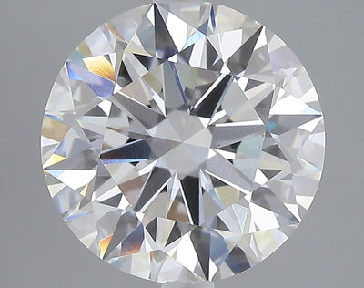 5.20 carat round lab grown diamond E color VS1 clarity