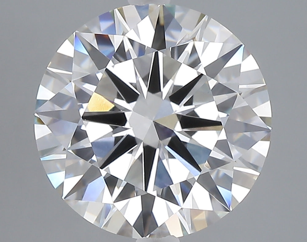 5.05 carat round lab grown diamond F color VVS2 clarity