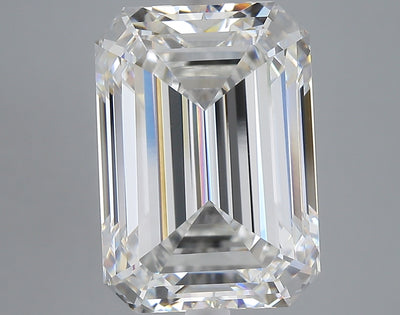 9.05 carat emerald lab grown diamond F color VVS2 clarity