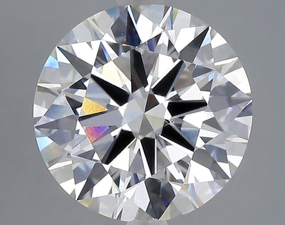 5.02 carat round lab grown diamond F color VS1 clarity