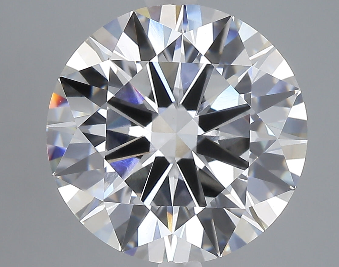 7.03 carat round lab grown diamond F color VVS2 clarity