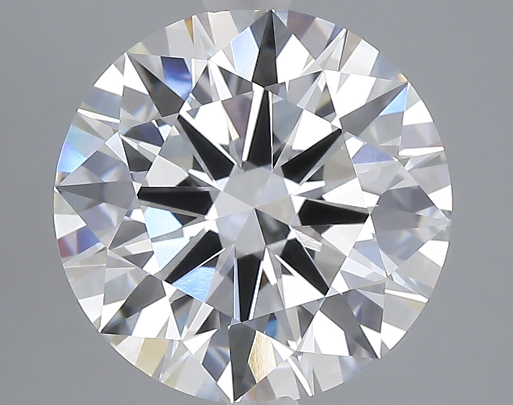 5.02 carat round lab grown diamond F color VVS2 clarity