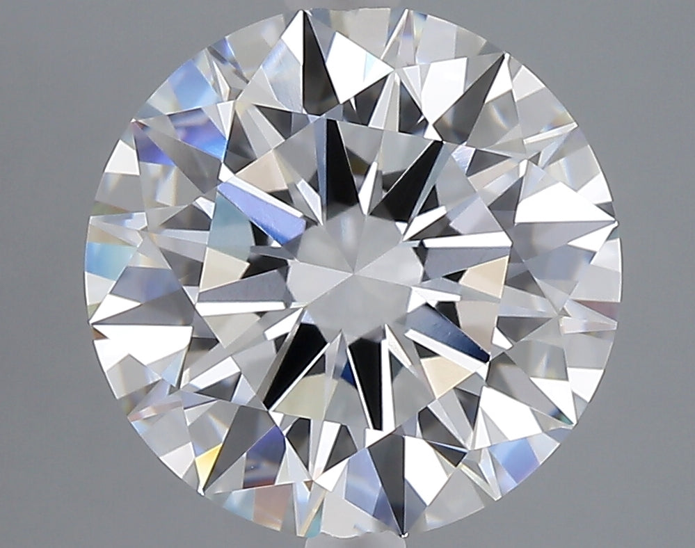 5.03 carat round lab grown diamond F color VVS2 clarity