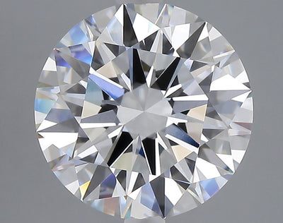 5.03 carat round lab grown diamond F color VVS2 clarity