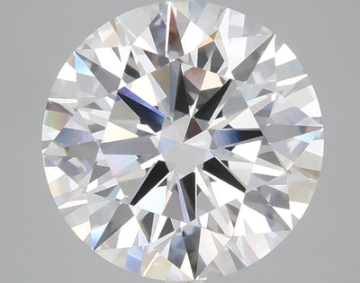 5.02 carat round lab grown diamond E color VVS2 clarity