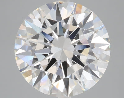 5.01 carat round lab grown diamond E color VVS2 clarity