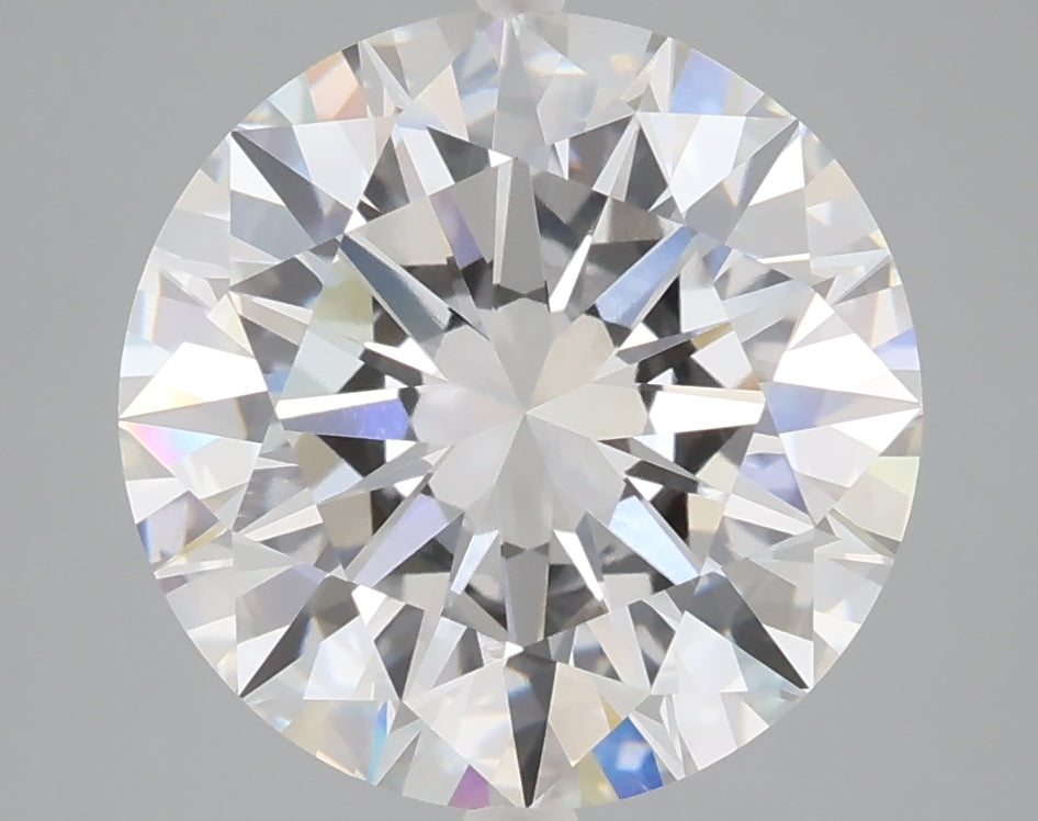 5.01 carat round lab grown diamond E color VVS2 clarity